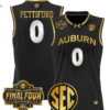 Tahaad Pettiford Jersey #0 Auburn Tigers 2025 Final Four Patch Stitched Basketball