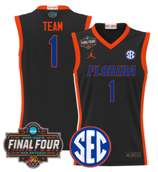 Team Jersey #1 Florida Gators 2025 Final Four Patch Basketball Stitched - Image 5