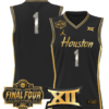 Team Jersey #1 Houston Cougars 2025 Final Four Patch Basketball Stitched