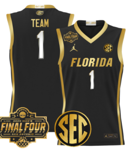 Team Jersey #1 Florida Gators 2025 Final Four Patch Basketball Stitched
