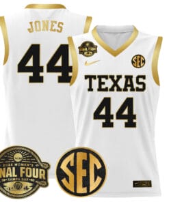 Taylor Jones Jersey 44 White Gold
