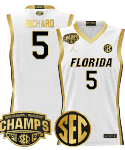Will Richard Jersey #5 Florida Gators 2025 Tournament Champions Patch Basketball Stitched 7 W3M2IMQ