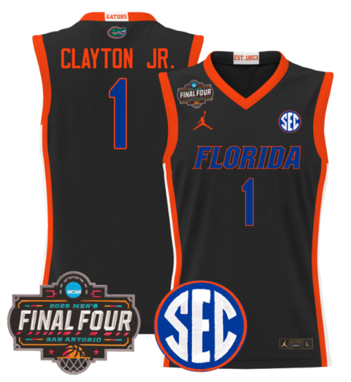 Walter Clayton Jr Jersey #1 Florida Gators 2025 Final Four Patch Basketball Stitched - Image 5