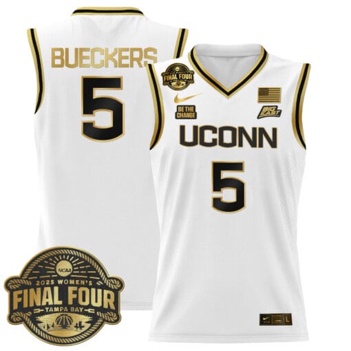 Paige Bueckers Jersey #5 UConn Huskies 2025 Big Eat Final Four Patch Stitched Basketball - Image 2