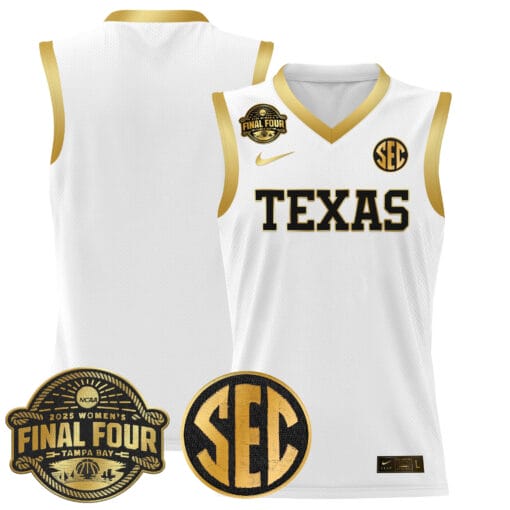 Team Jersey Texas Longhorns 2025 Sec Final Four Patch Basketball Stitched - Image 3
