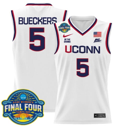 Paige Bueckers Jersey #5 UConn Huskies 2025 Big Eat Final Four Patch Stitched Basketball - Image 4