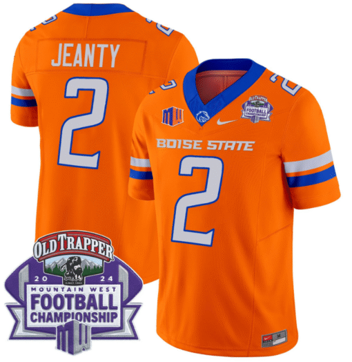 Ashton Jeanty Jersey #2 Boise State Broncos 2024 Championship Stitched Football - Image 5