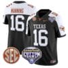 Arch Manning Jersey #16 Texas Longhorns Cotton Bowl Patch Stitched Football
