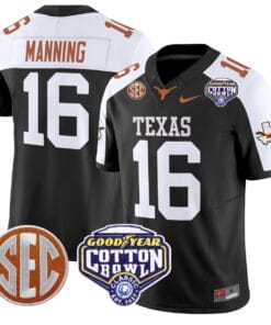 Arch Manning Jersey #16 Texas Longhorns Cotton Bowl Patch Stitched Football