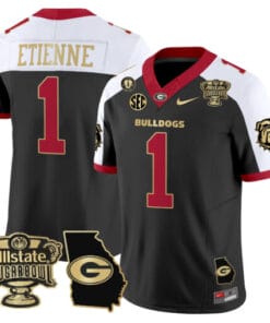 Trevor Etienne Jersey #1 Georgia Bulldogs 2025 Sugar Bowl Patch Vapor Alternate Stitched Football