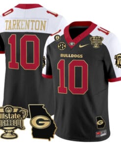 Fran Tarkenton Jersey #10 Georgia Bulldogs 2025 Sugar Bowl Patch Vapor Limited Stitched Football