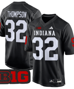 Anthony Thompson Jersey 32 Indiana Hoosiers 2024 Game V2 Football Black