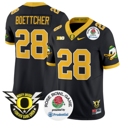 Bryce Boettcher Jersey #28 Oregon Ducks Rose Bowl Stitched Football - Image 6