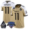 Blake Horvath Jersey #11 Navy Midshipmen 2025 Armed Forces Bowl Patch Stitched Football