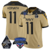 Blake Horvath Jersey #11 Navy Midshipmen 2025 Armed Forces Bowl Stitched Football