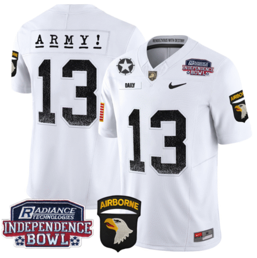 Bryson Daily Jersey #13 Army Black Knights Independence Bowl Patch Stitched Football - Image 2