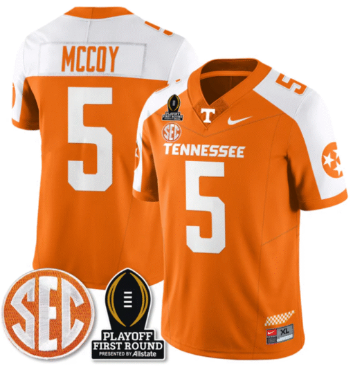 Bru McCoy Jersey #5 Tennessee Vols Playoff First Round Patch Stitched Football - Image 5