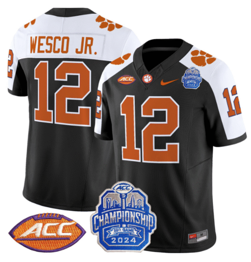 Bryant Wesco Jr Jersey #12 Clemson Tigers 2024 ACC Championship Stitched Football