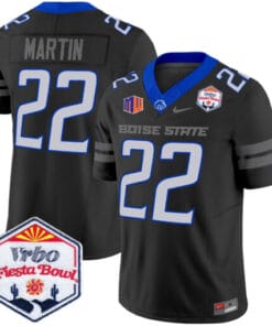 Doug Martin Jersey #22 Boise State Broncos 2025 Fiesta Bowl Patch Stitched Football
