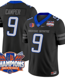 Cameron Camper Jersey #9 Boise State Broncos Back To Back Champions Stitched Football