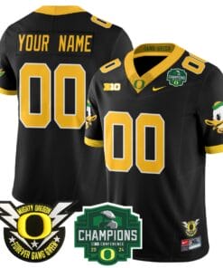 Custom Oregon Ducks Jersey Name, Number 2024 Big Ten Champions Stitched Football 15 C18XYEO