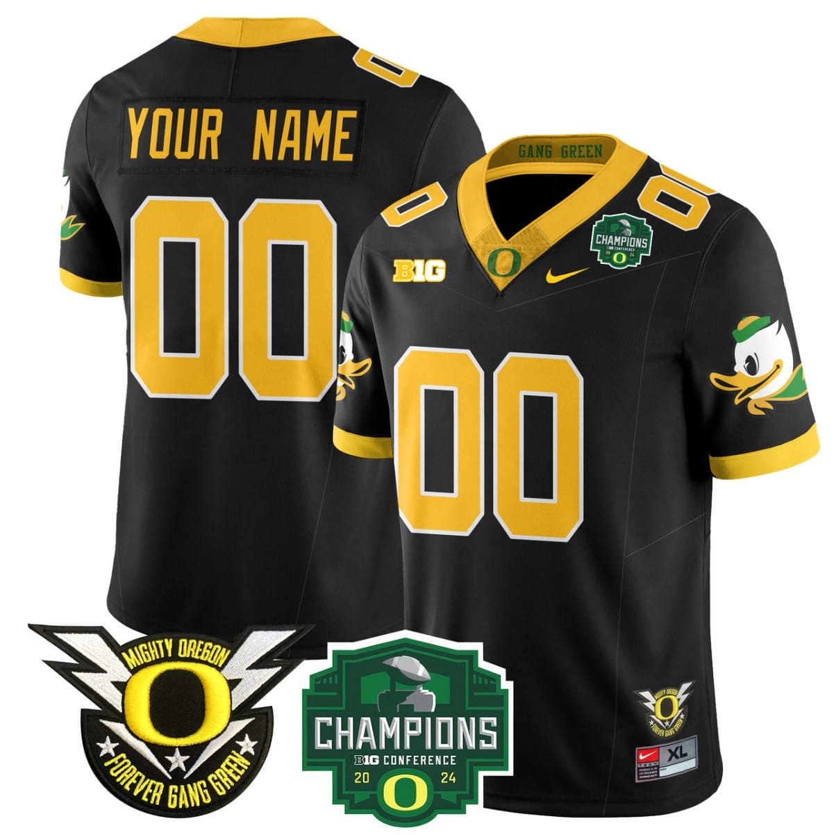 Custom Oregon Ducks Jersey Name, Number 2024 Big Ten Champions Stitched Football 8 Custom Oregon Ducks Jersey Name, Number 2024 Big Ten Champions Stitched Football - Image 8