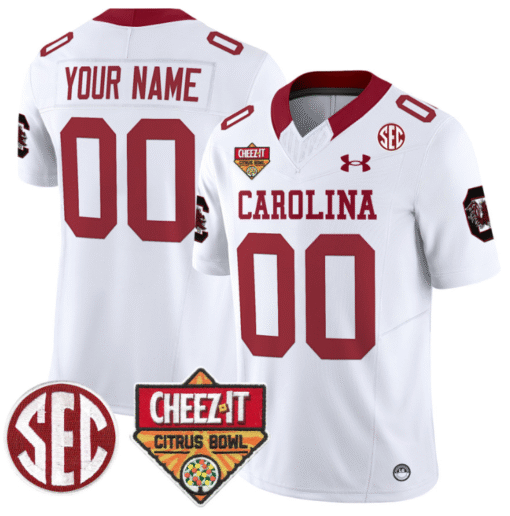 Custom South Carolina Jersey Cheez-It Citrus Bowl Patch Stitched Football - Image 2