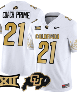 Coach Prime Jersey #21 Colorado Buffaloes Vapor Limited Stitched Football 8 C2KBD44