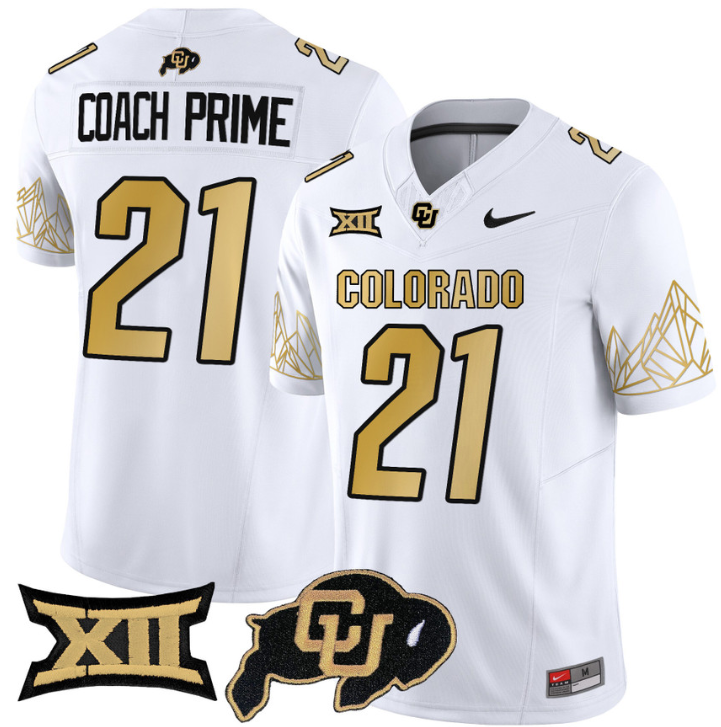 Coach Prime Jersey #21 Colorado Buffaloes Vapor Limited Stitched Football 3 Coach Prime Jersey #21 Colorado Buffaloes Vapor Limited Stitched Football - Image 3