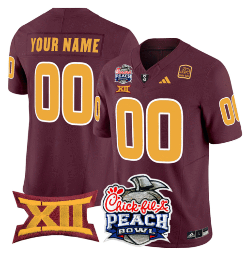 Custom Arizona State Jersey 2025 Peach Bowl Patch Stitched Football - Image 4