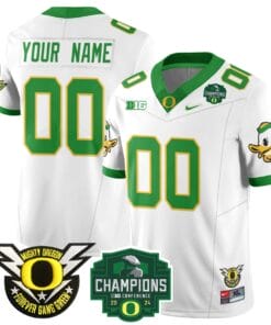 Custom Oregon Ducks Jersey Name, Number 2024 Big Ten Champions Stitched Football 13 C3VYL9I