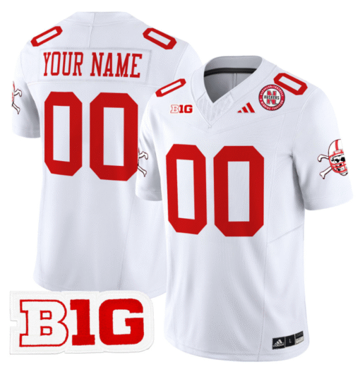 Custom Nebraska Cornhuskers Jersey 2024 Vapor Stitched Football - Image 2