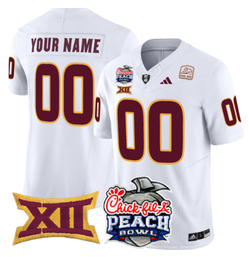 Custom Arizona State Jersey 2025 Peach Bowl Patch Stitched Football - Image 2