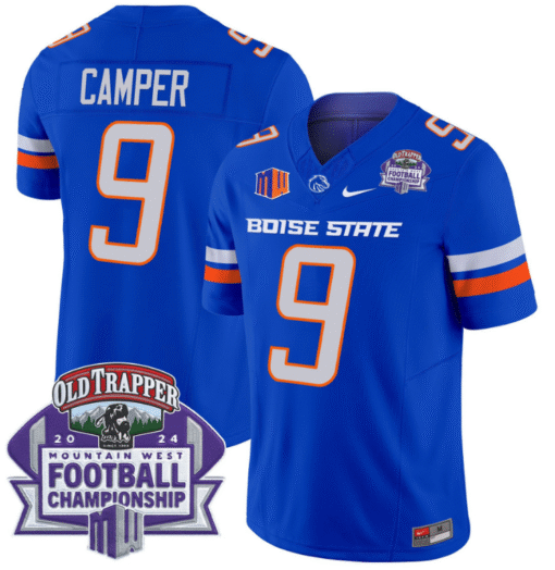 Cameron Camper Jersey #9 Boise State Broncos 2024 Championship Stitched Football - Image 3