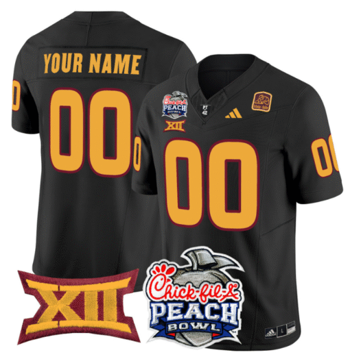 Custom Arizona State Jersey 2025 Peach Bowl Patch Stitched Football - Image 7
