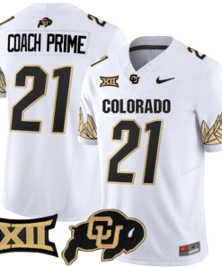 Alternative view of Coach Prime Jersey #21 Colorado Buffaloes Vapor Limited Stitched Football