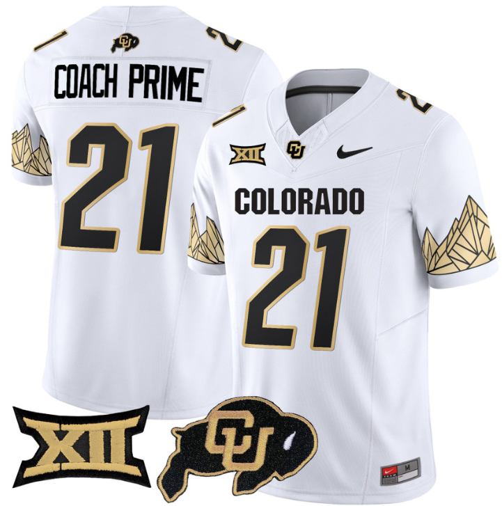Coach Prime Jersey #21 Colorado Buffaloes Vapor Limited Stitched Football 2 Coach Prime Jersey #21 Colorado Buffaloes Vapor Limited Stitched Football - Image 2