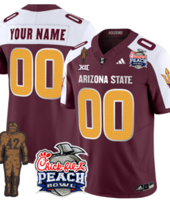 Custom Sun Devils Pat Tillman Jersey Arizona State Peach Bowl V2 Stitched Football 14 CFX4951
