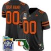 Custom Miami Hurricanes Jersey Name, Number 2025 PopTarts Bowl Patch Stitched Football