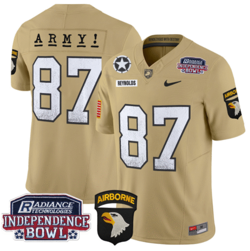 Casey Reynolds Jersey #87 Army Black Knights Independence Bowl Patch Stitched Football - Image 3