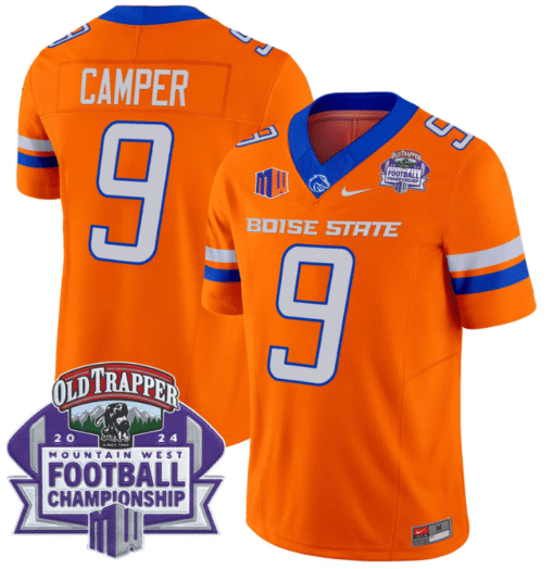 Cameron Camper Jersey #9 Boise State Broncos 2024 Championship Stitched Football - Image 5