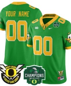 Custom Oregon Ducks Jersey Name, Number 2024 Big Ten Champions Stitched Football 14 CLMMB9S
