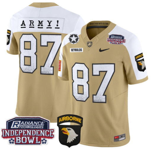 Casey Reynolds Jersey #87 Army Black Knights Independence Bowl Patch Stitched Football - Image 4