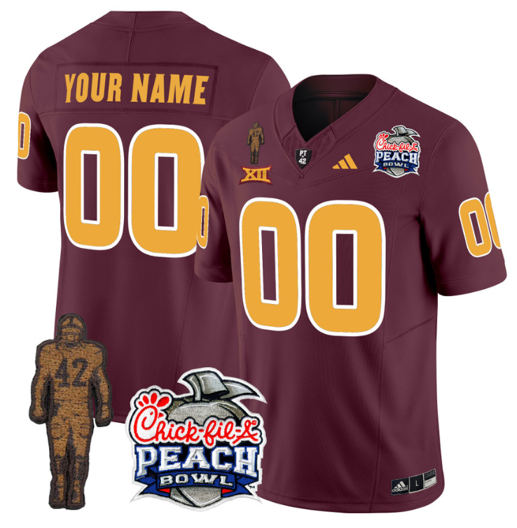Custom Sun Devils Pat Tillman Jersey Arizona State Peach Bowl V2 Stitched Football 8 Custom Sun Devils Pat Tillman Jersey Arizona State Peach Bowl V2 Stitched Football - Image 8