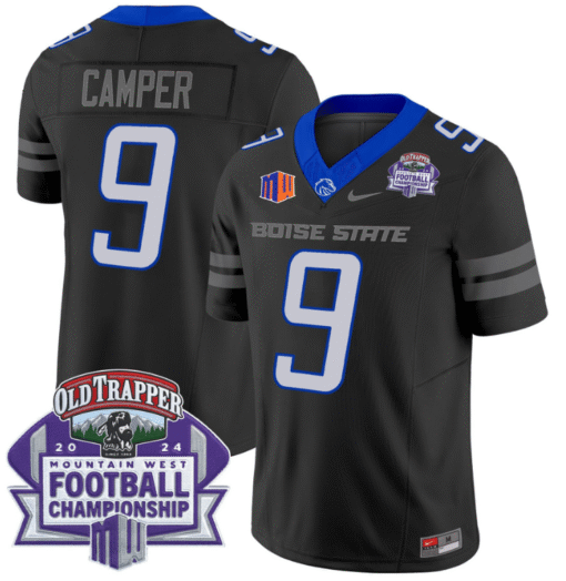 Cameron Camper Jersey #9 Boise State Broncos 2024 Championship Stitched Football