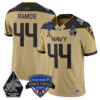 Colin Ramos Jersey #44 Navy Midshipmen 2025 Armed Forces Bowl Stitched Football