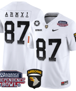Alternative view of Casey Reynolds Jersey #87 Army Black Knights Independence Bowl Patch Stitched Football