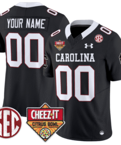 Custom South Carolina Jersey Cheez-It Citrus Bowl Patch Stitched Football