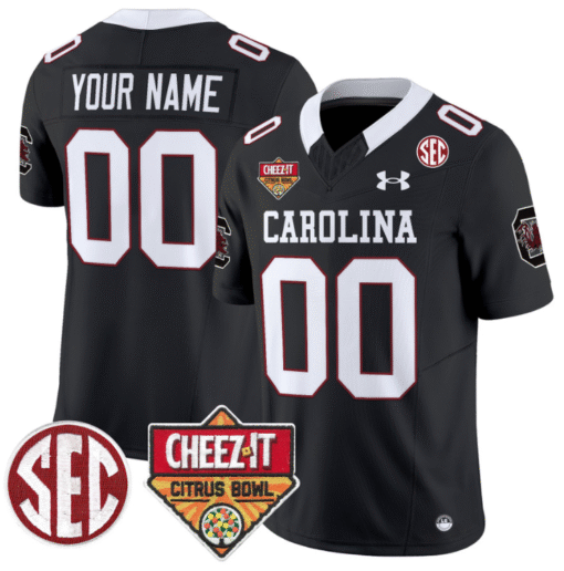 Custom South Carolina Jersey Cheez-It Citrus Bowl Patch Stitched Football