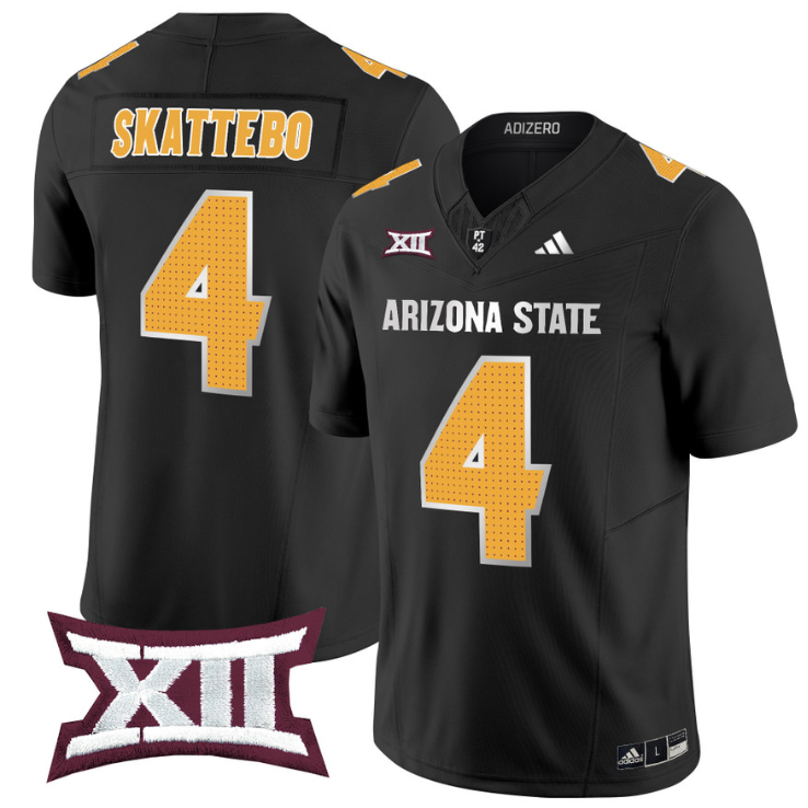 Cam Skattebo Jersey #4 Arizona State Sun Devils 2024 Vapor Limited Stitched Football 6 Cam Skattebo Jersey #4 Arizona State Sun Devils 2024 Vapor Limited Stitched Football - Image 6